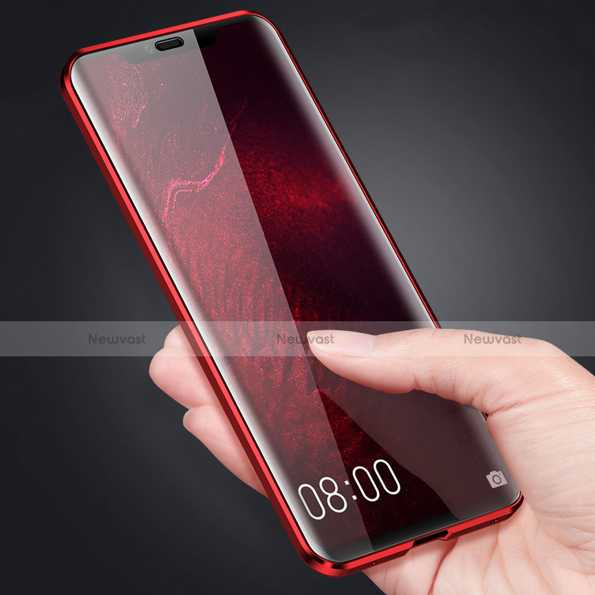 Luxury Aluminum Metal Frame Mirror Cover Case 360 Degrees M04 for Huawei Mate 20 Pro