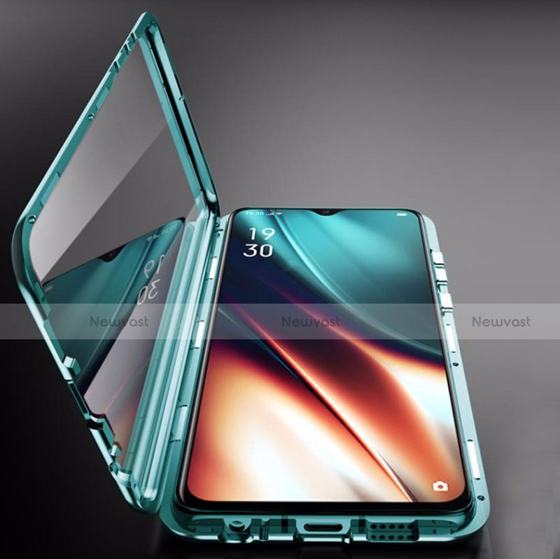 Luxury Aluminum Metal Frame Mirror Cover Case 360 Degrees M04 for Oppo K5