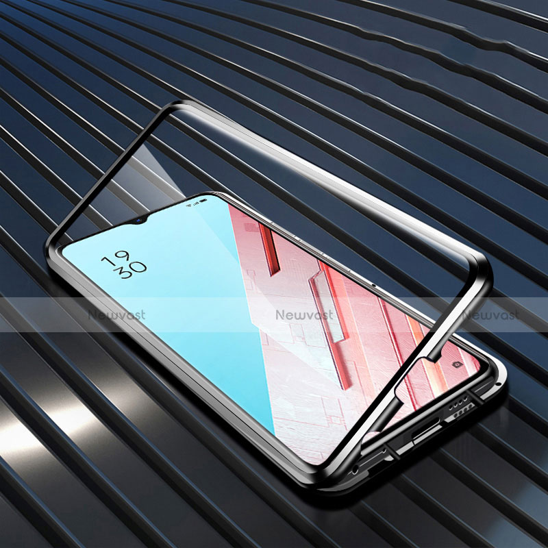 Luxury Aluminum Metal Frame Mirror Cover Case 360 Degrees M04 for Oppo Reno3