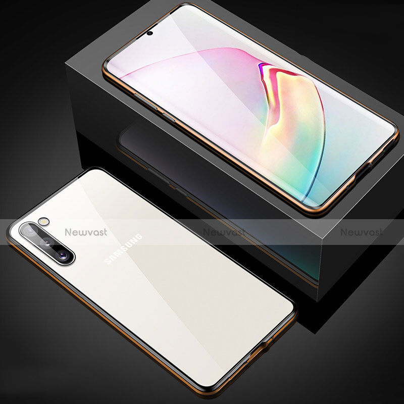 Luxury Aluminum Metal Frame Mirror Cover Case 360 Degrees M04 for Samsung Galaxy Note 10 5G