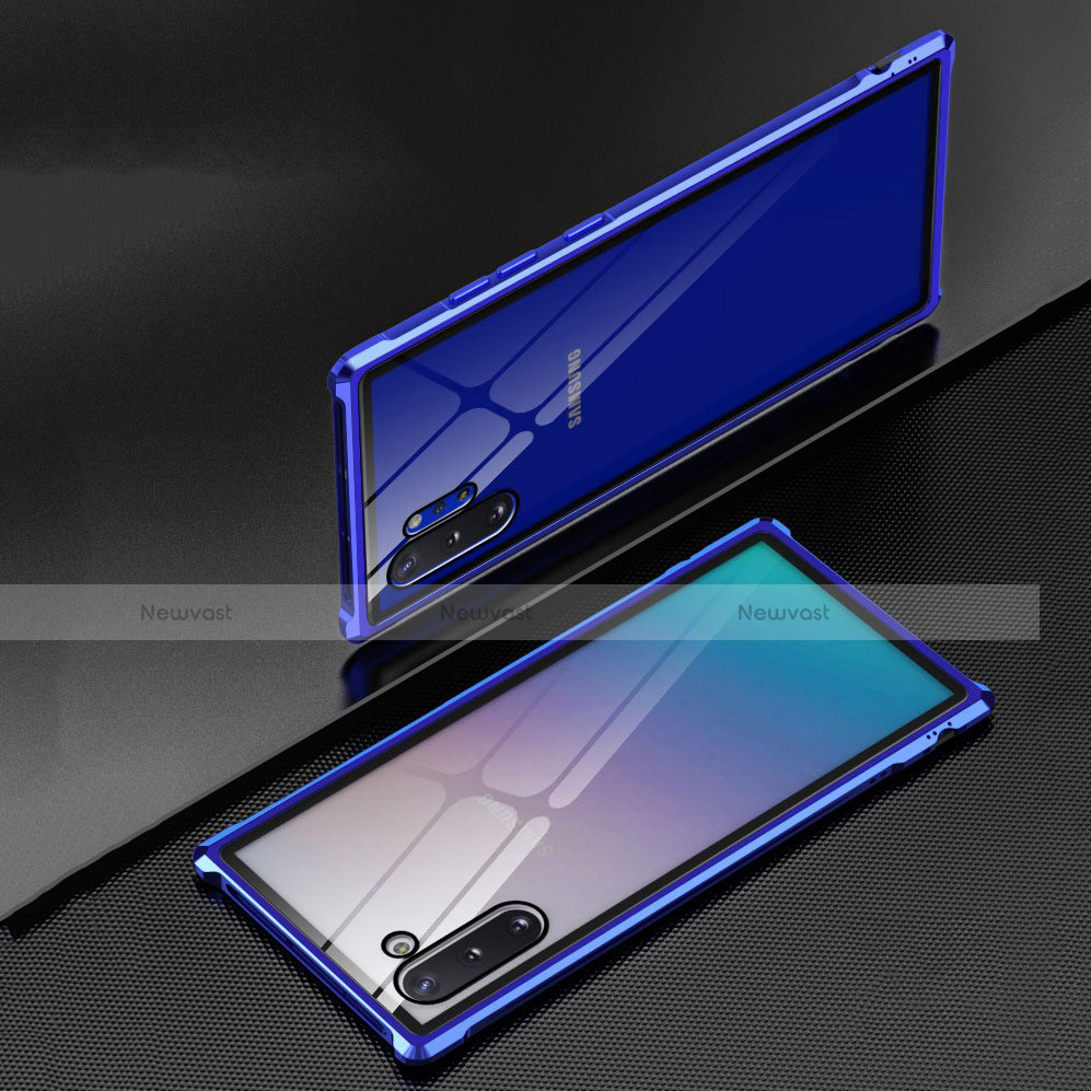 Luxury Aluminum Metal Frame Mirror Cover Case 360 Degrees M04 for Samsung Galaxy Note 10 Plus 5G