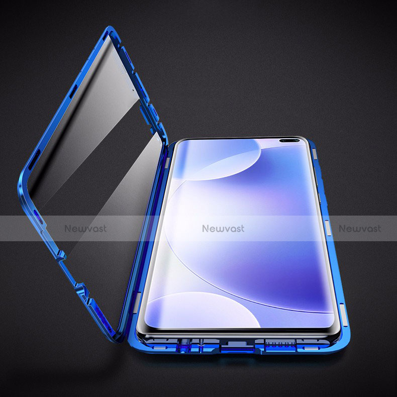 Luxury Aluminum Metal Frame Mirror Cover Case 360 Degrees M04 for Xiaomi Redmi K30 4G