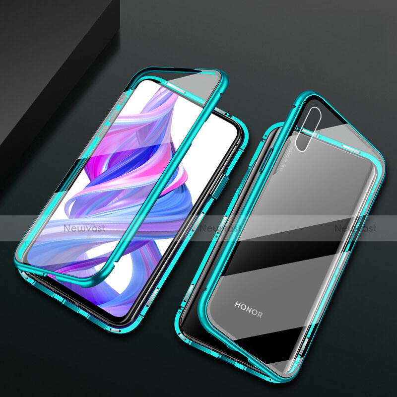 Luxury Aluminum Metal Frame Mirror Cover Case 360 Degrees M05 for Huawei Y9 Prime (2019)