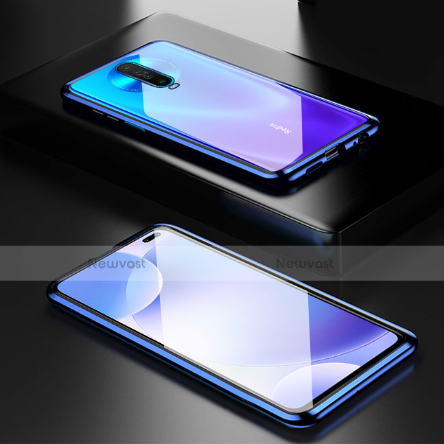 Luxury Aluminum Metal Frame Mirror Cover Case 360 Degrees M05 for Xiaomi Poco X2