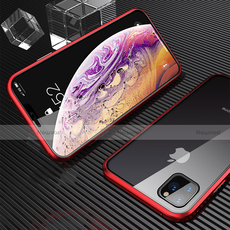 Luxury Aluminum Metal Frame Mirror Cover Case 360 Degrees M06 for Apple iPhone 11 Pro