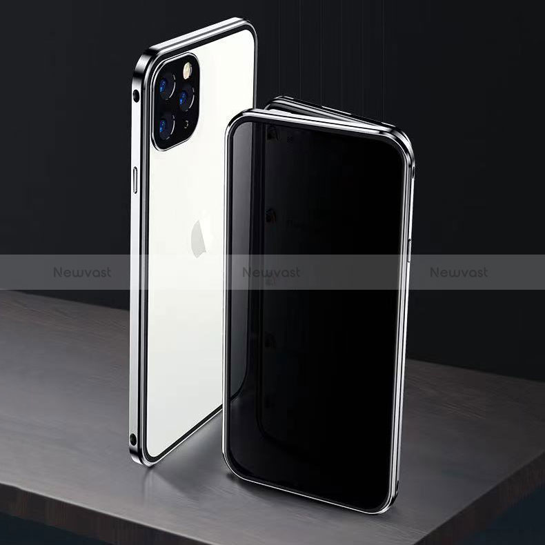 Luxury Aluminum Metal Frame Mirror Cover Case 360 Degrees M06 for Apple iPhone 14 Pro