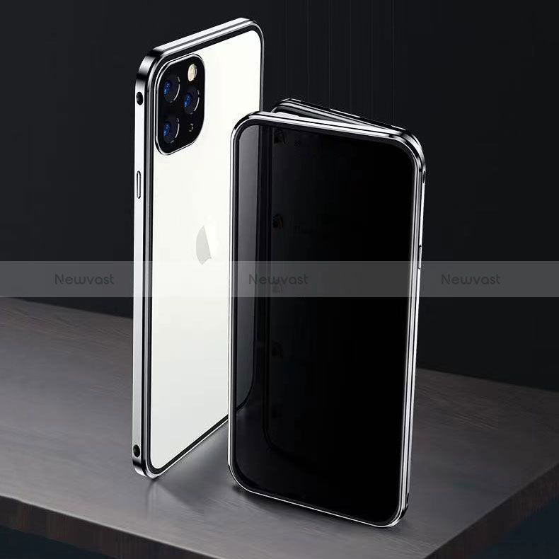 Luxury Aluminum Metal Frame Mirror Cover Case 360 Degrees M06 for Apple iPhone 14 Pro Max
