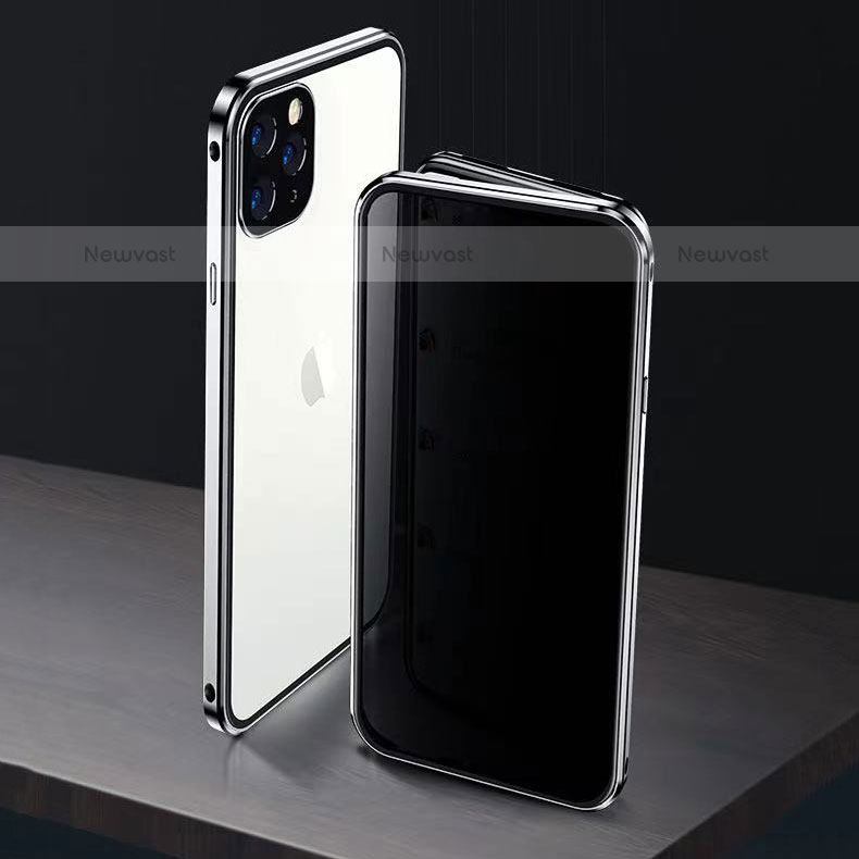 Luxury Aluminum Metal Frame Mirror Cover Case 360 Degrees M06 for Apple iPhone 15 Pro