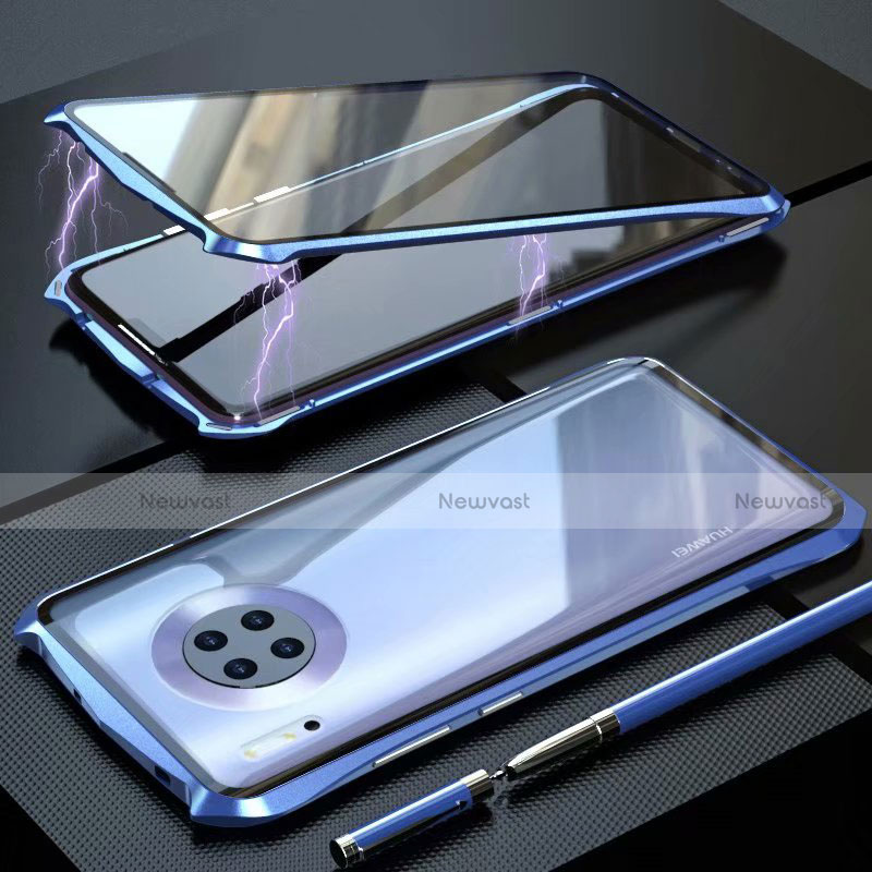 Luxury Aluminum Metal Frame Mirror Cover Case 360 Degrees M06 for Huawei Mate 30