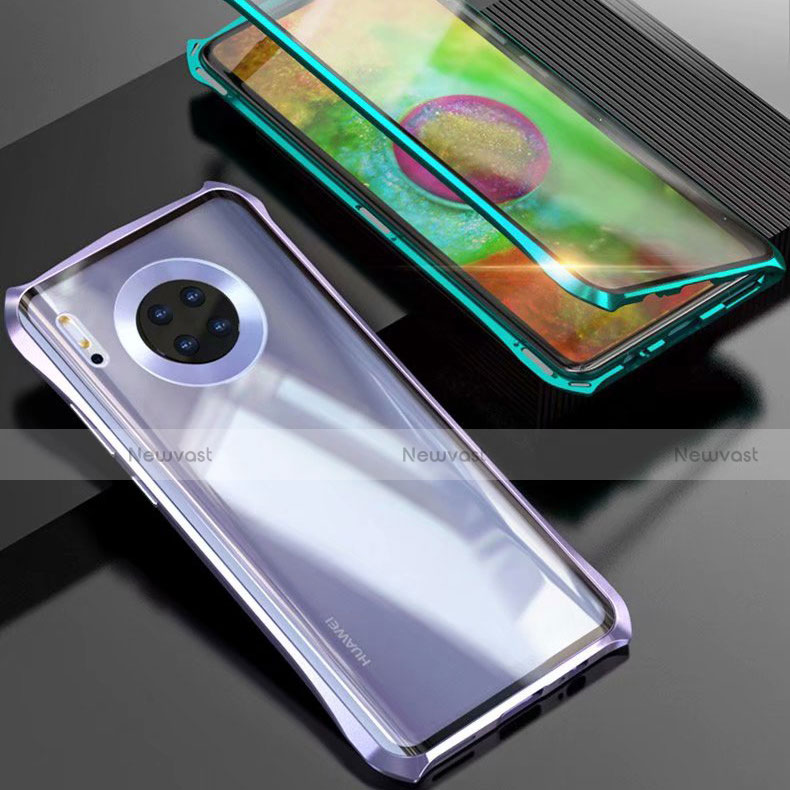 Luxury Aluminum Metal Frame Mirror Cover Case 360 Degrees M06 for Huawei Mate 30 5G