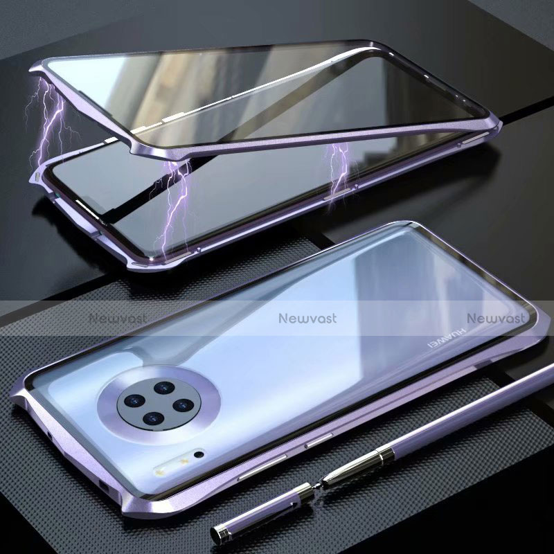 Luxury Aluminum Metal Frame Mirror Cover Case 360 Degrees M06 for Huawei Mate 30 5G