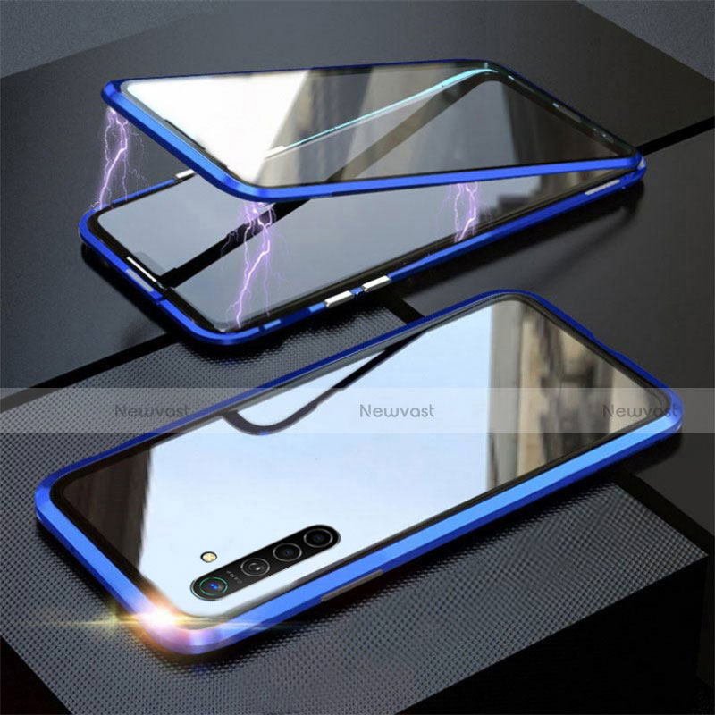 Luxury Aluminum Metal Frame Mirror Cover Case 360 Degrees M06 for Realme XT