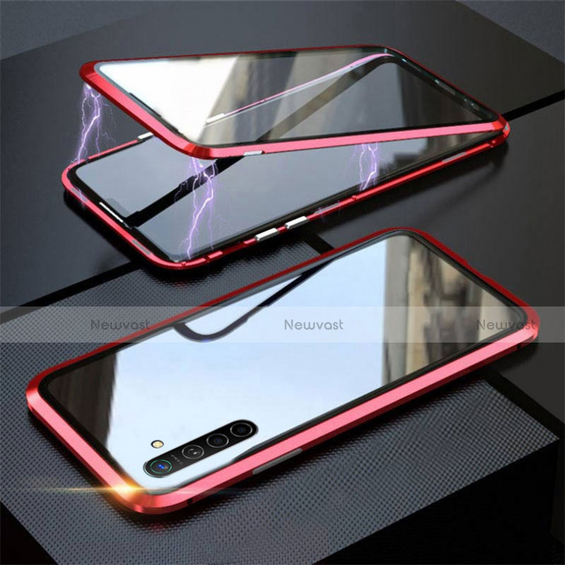 Luxury Aluminum Metal Frame Mirror Cover Case 360 Degrees M06 for Realme XT