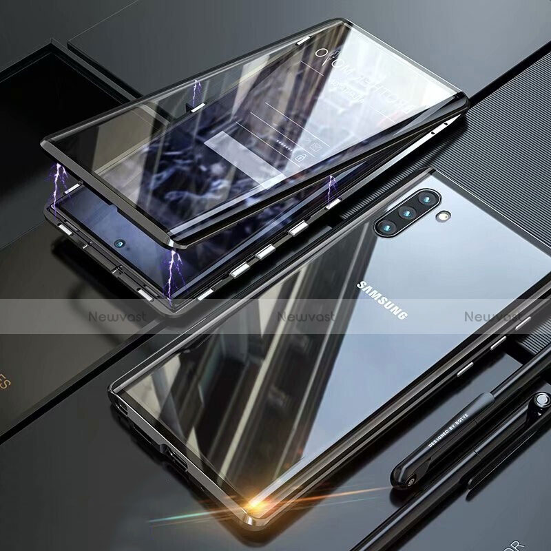 Luxury Aluminum Metal Frame Mirror Cover Case 360 Degrees M07 for Samsung Galaxy Note 10 5G