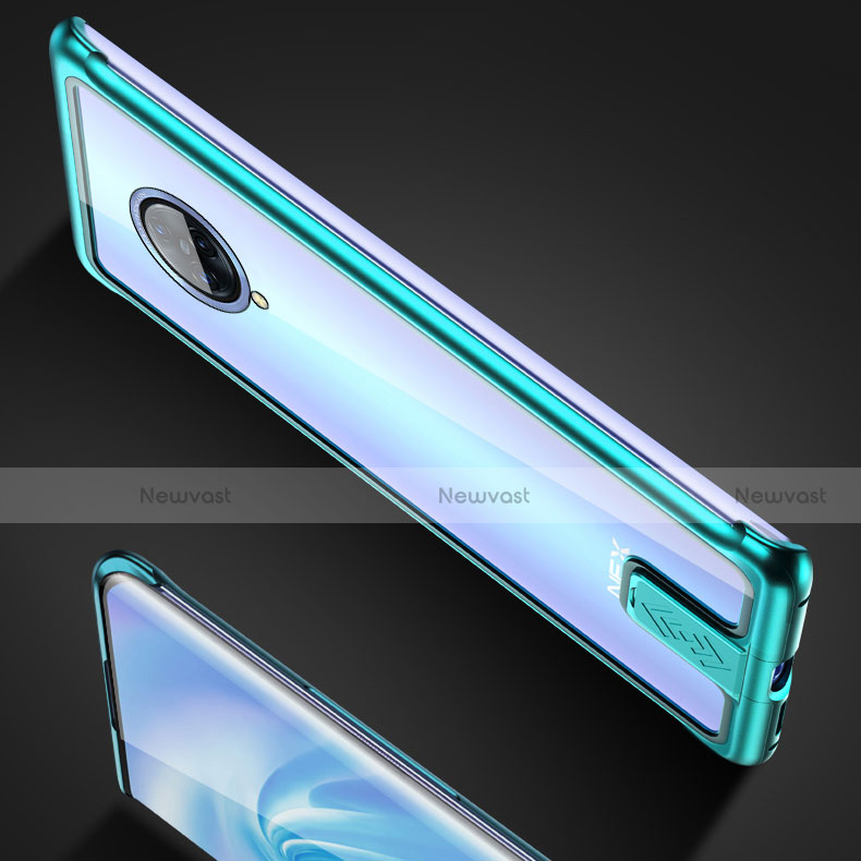 Luxury Aluminum Metal Frame Mirror Cover Case 360 Degrees M07 for Vivo Nex 3 5G