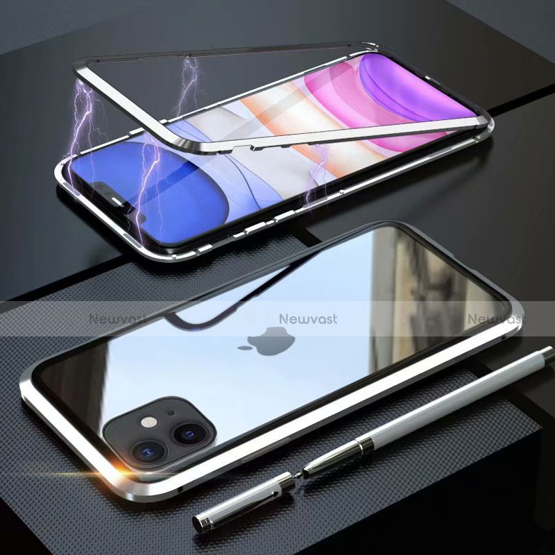 Luxury Aluminum Metal Frame Mirror Cover Case 360 Degrees M09 for Apple iPhone 11