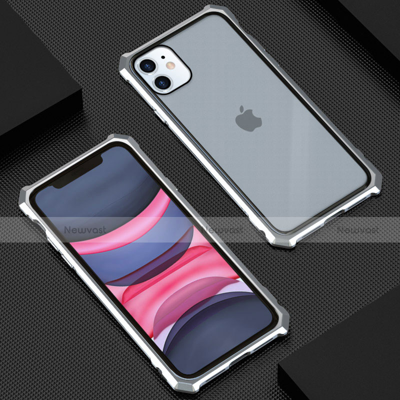 Luxury Aluminum Metal Frame Mirror Cover Case 360 Degrees M10 for Apple iPhone 11