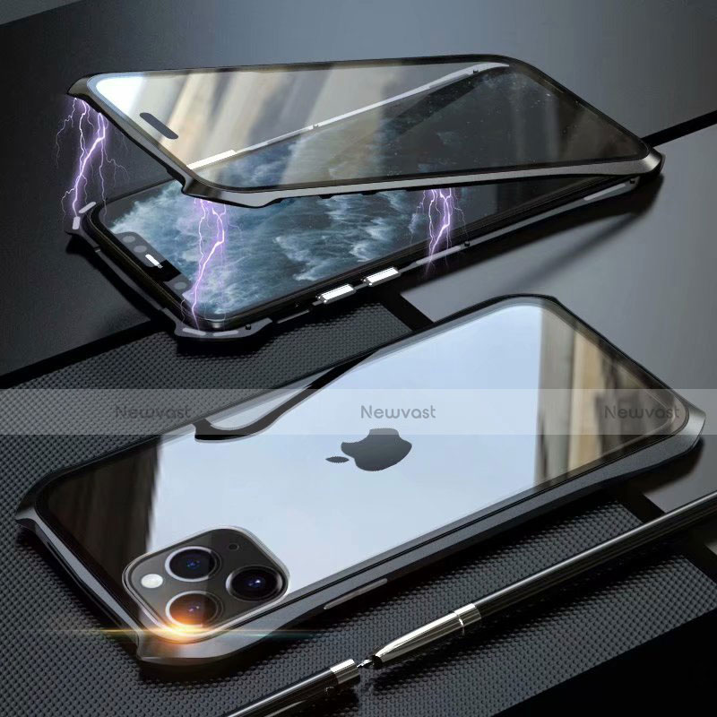 Luxury Aluminum Metal Frame Mirror Cover Case 360 Degrees M10 for Apple iPhone 11 Pro