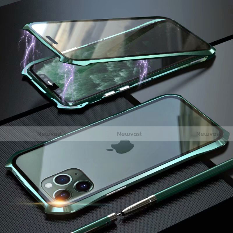 Luxury Aluminum Metal Frame Mirror Cover Case 360 Degrees M10 for Apple iPhone 11 Pro