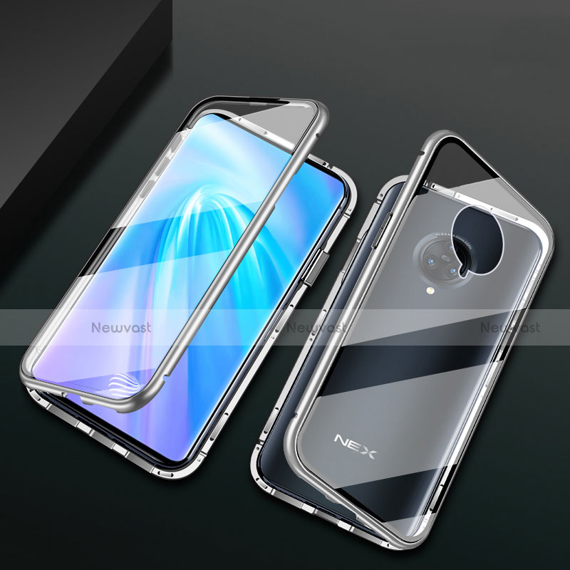 Luxury Aluminum Metal Frame Mirror Cover Case 360 Degrees M10 for Vivo Nex 3S