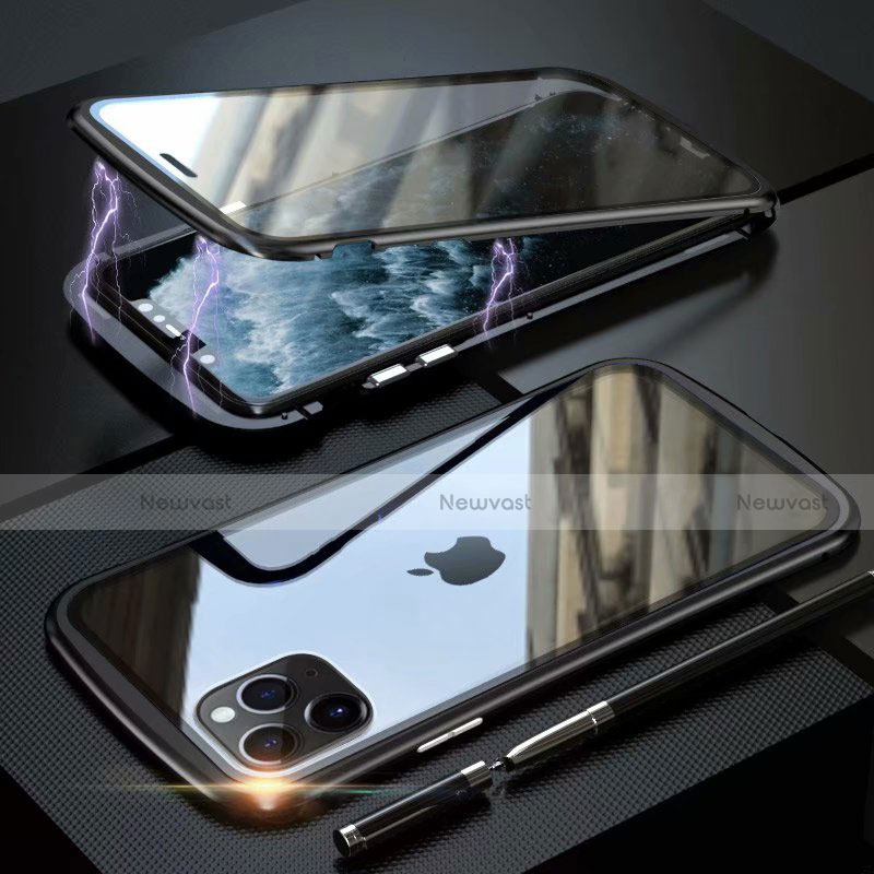 Luxury Aluminum Metal Frame Mirror Cover Case 360 Degrees M11 for Apple iPhone 11 Pro