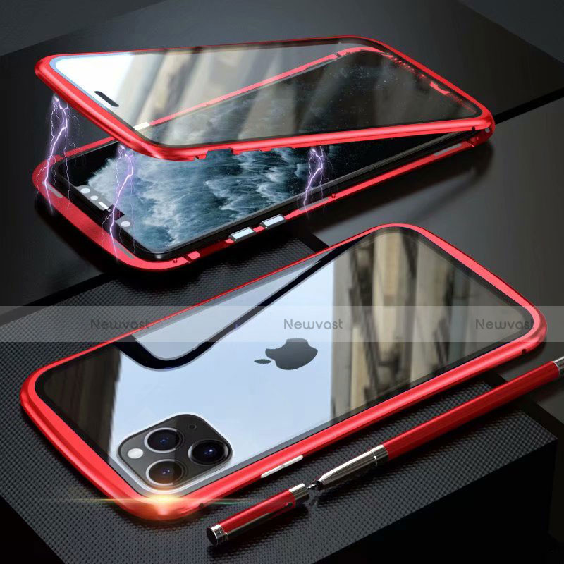 Luxury Aluminum Metal Frame Mirror Cover Case 360 Degrees M11 for Apple iPhone 11 Pro