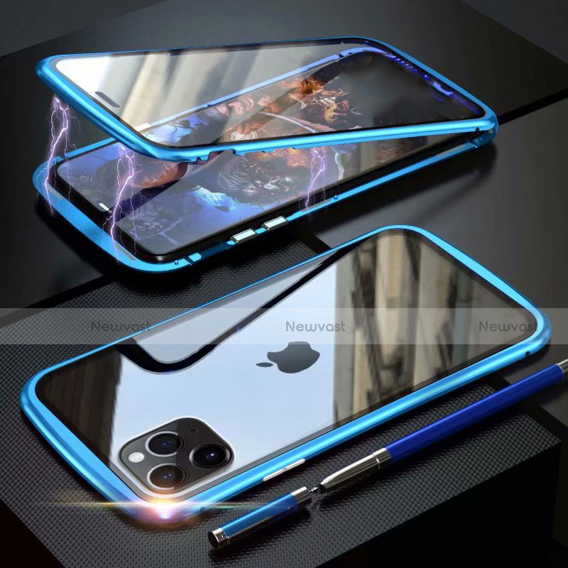 Luxury Aluminum Metal Frame Mirror Cover Case 360 Degrees M11 for Apple iPhone 11 Pro