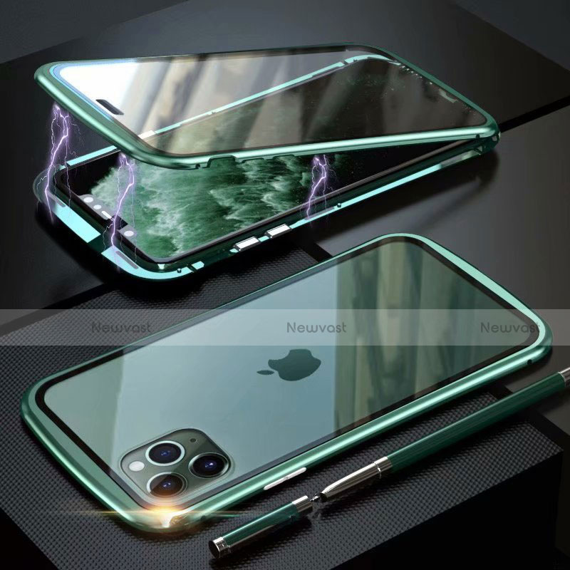 Luxury Aluminum Metal Frame Mirror Cover Case 360 Degrees M11 for Apple iPhone 11 Pro Max