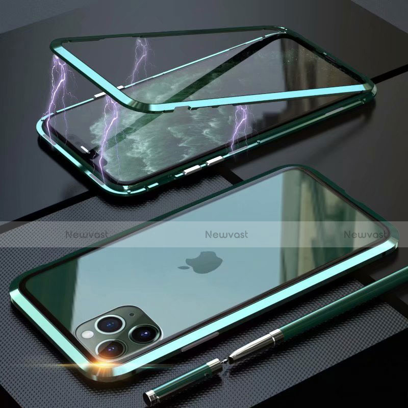 Luxury Aluminum Metal Frame Mirror Cover Case 360 Degrees M14 for Apple iPhone 11 Pro