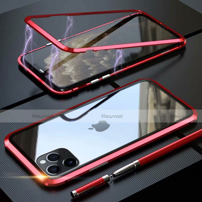 Luxury Aluminum Metal Frame Mirror Cover Case 360 Degrees M14 for Apple iPhone 11 Pro Max