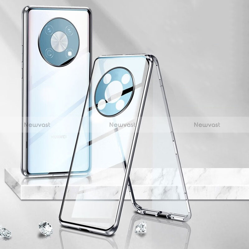 Luxury Aluminum Metal Frame Mirror Cover Case 360 Degrees P01 for Huawei Enjoy 50 Pro