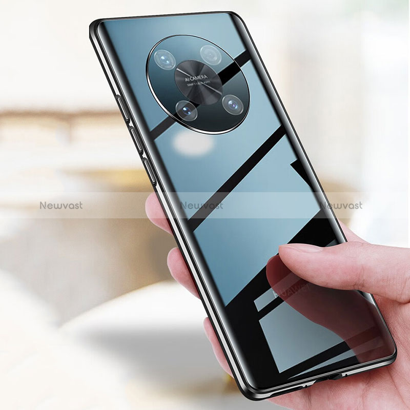 Luxury Aluminum Metal Frame Mirror Cover Case 360 Degrees P01 for Huawei Enjoy 50 Pro