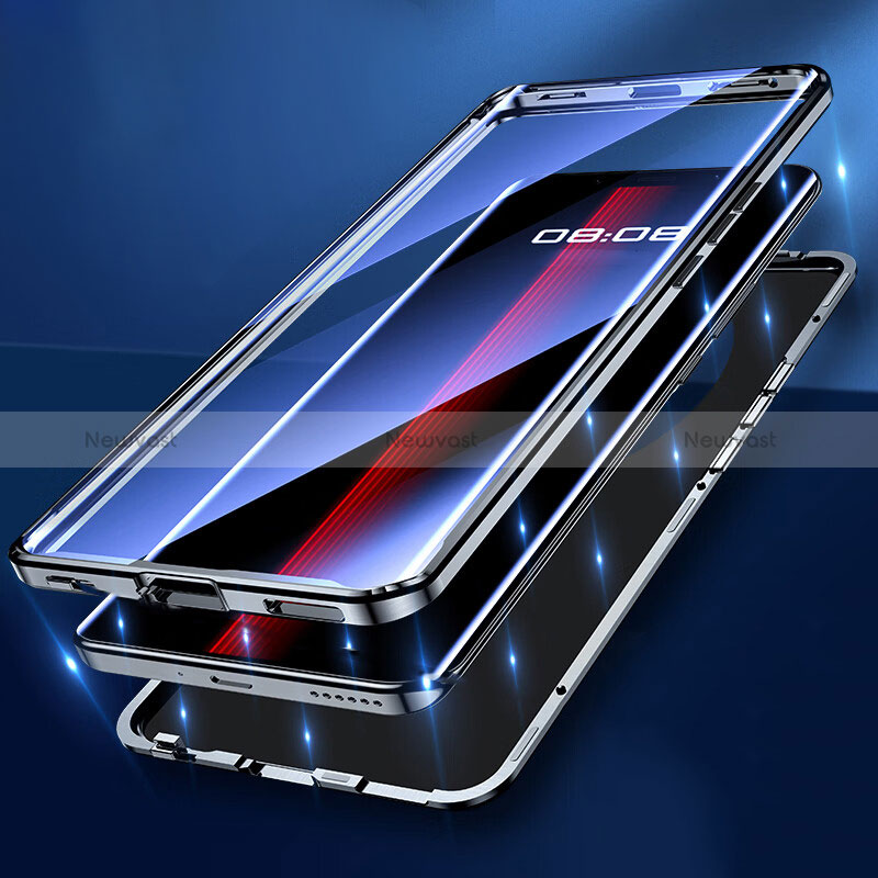 Luxury Aluminum Metal Frame Mirror Cover Case 360 Degrees P01 for Huawei Mate 50 RS