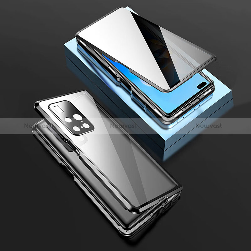 Luxury Aluminum Metal Frame Mirror Cover Case 360 Degrees P01 for Huawei Mate X2