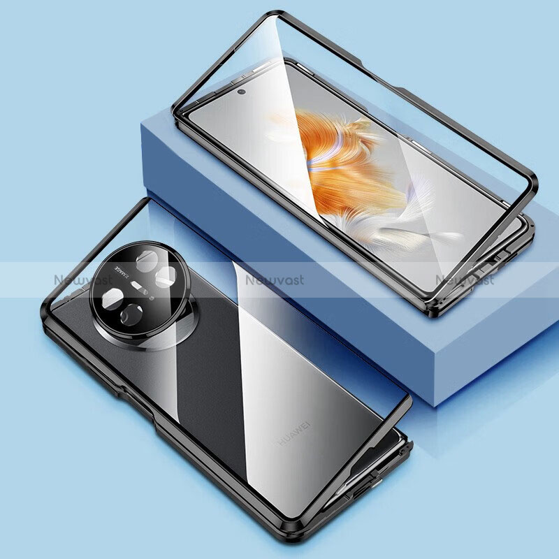 Luxury Aluminum Metal Frame Mirror Cover Case 360 Degrees P01 for Huawei Mate X5