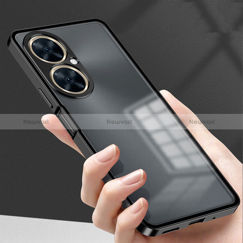 Luxury Aluminum Metal Frame Mirror Cover Case 360 Degrees P01 for Huawei Nova 11i