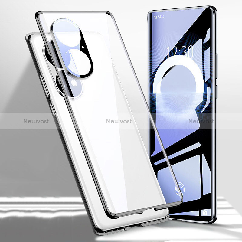 Luxury Aluminum Metal Frame Mirror Cover Case 360 Degrees P01 for Huawei P50