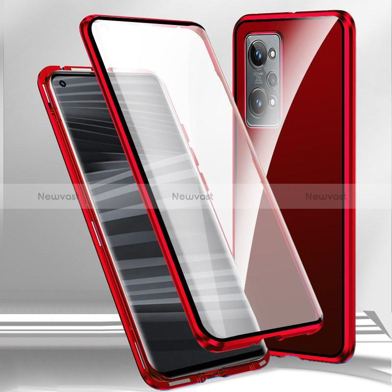 Luxury Aluminum Metal Frame Mirror Cover Case 360 Degrees P01 for Oppo K10 Pro 5G