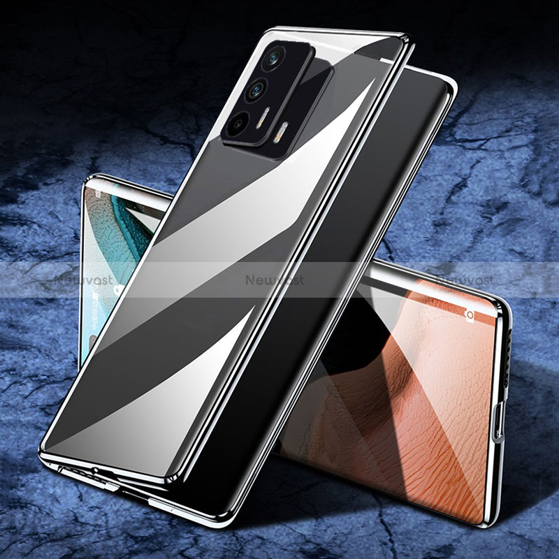 Luxury Aluminum Metal Frame Mirror Cover Case 360 Degrees P01 for Realme GT 5G