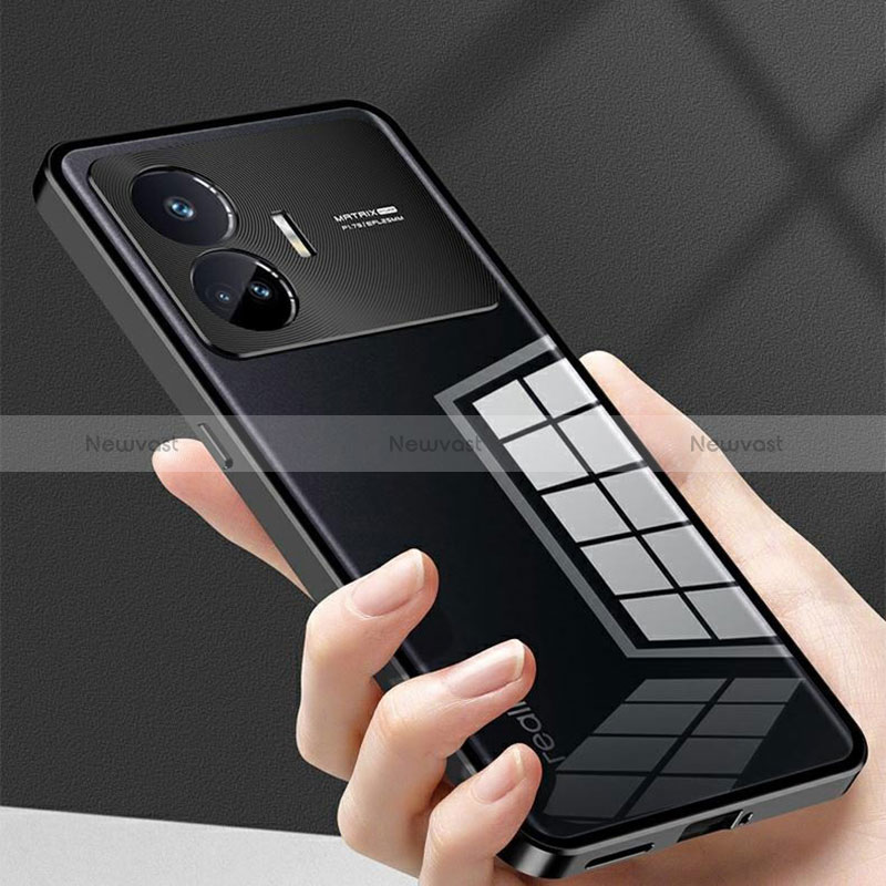 Luxury Aluminum Metal Frame Mirror Cover Case 360 Degrees P01 for Realme GT Neo5 SE 5G