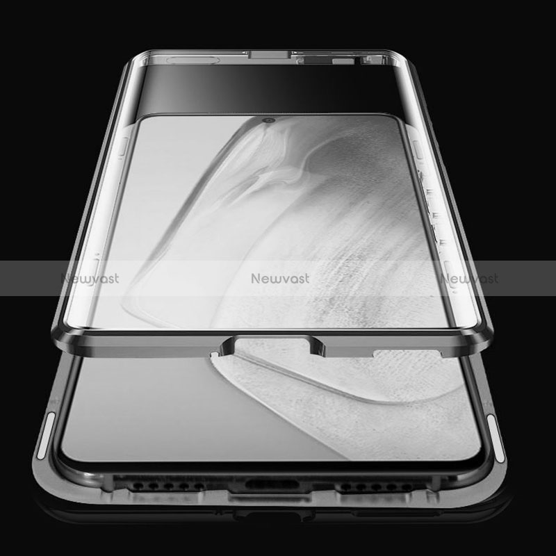 Luxury Aluminum Metal Frame Mirror Cover Case 360 Degrees P01 for Vivo V27 5G