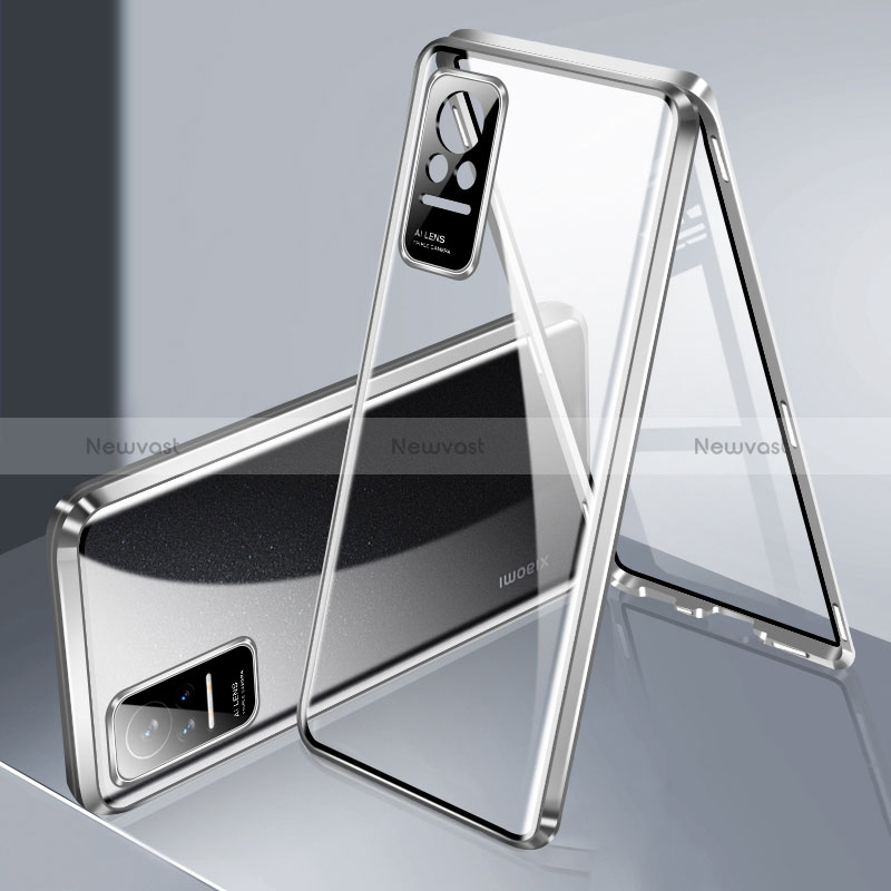 Luxury Aluminum Metal Frame Mirror Cover Case 360 Degrees P01 for Xiaomi Civi 1S 5G