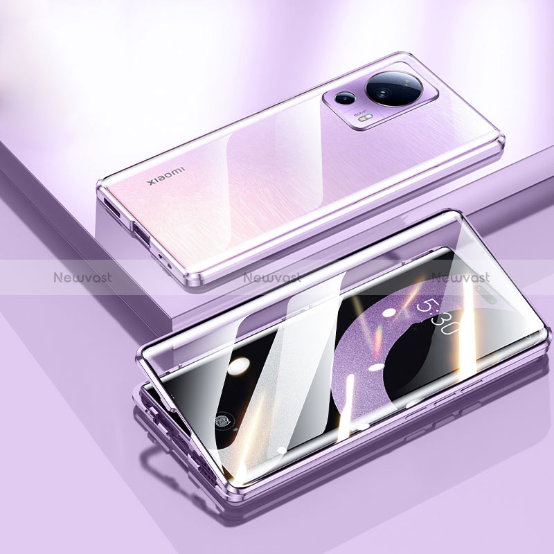 Luxury Aluminum Metal Frame Mirror Cover Case 360 Degrees P01 for Xiaomi Civi 2 5G