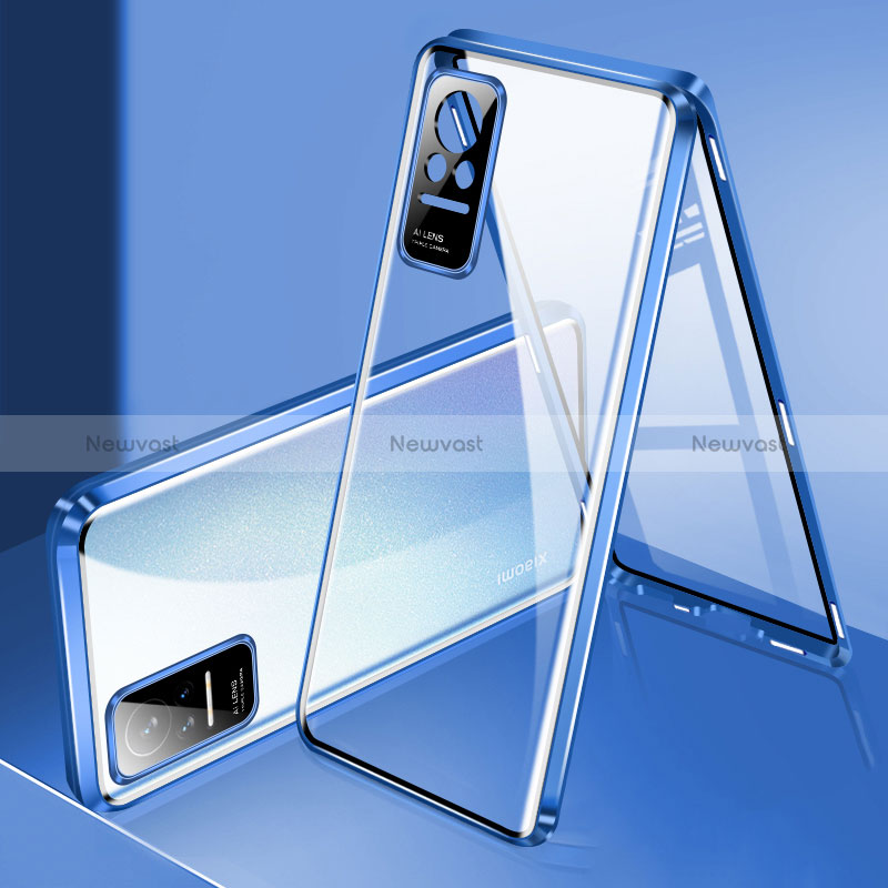 Luxury Aluminum Metal Frame Mirror Cover Case 360 Degrees P01 for Xiaomi Civi 5G