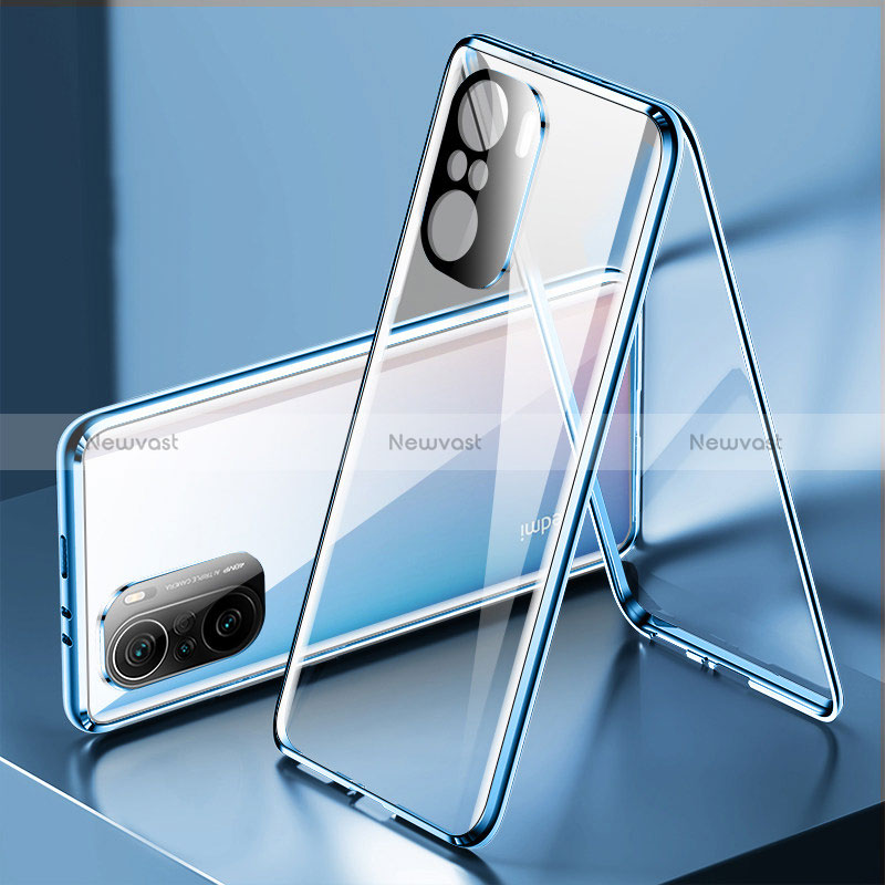 Luxury Aluminum Metal Frame Mirror Cover Case 360 Degrees P01 for Xiaomi Mi 11i 5G