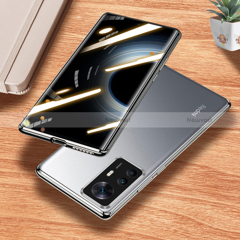 Luxury Aluminum Metal Frame Mirror Cover Case 360 Degrees P01 for Xiaomi Mi 12T 5G