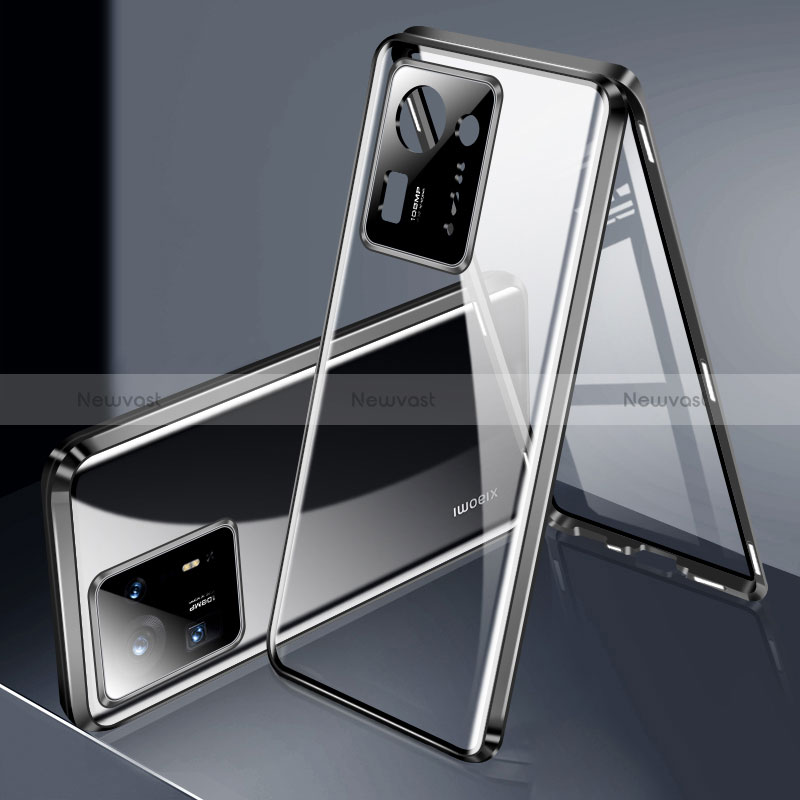 Luxury Aluminum Metal Frame Mirror Cover Case 360 Degrees P01 for Xiaomi Mi Mix 4 5G