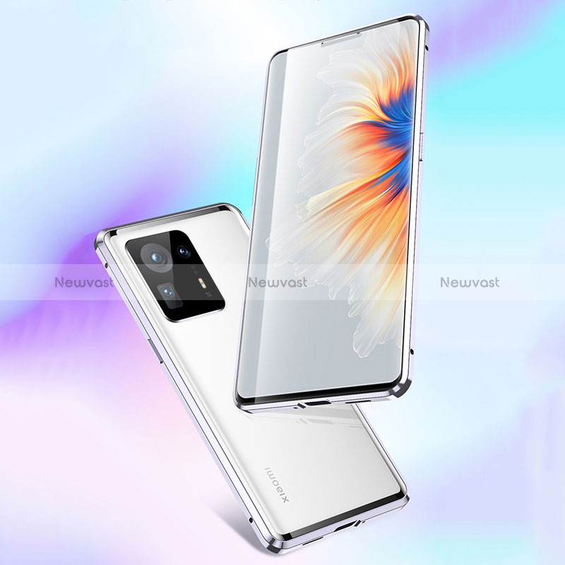 Luxury Aluminum Metal Frame Mirror Cover Case 360 Degrees P01 for Xiaomi Mi Mix 4 5G