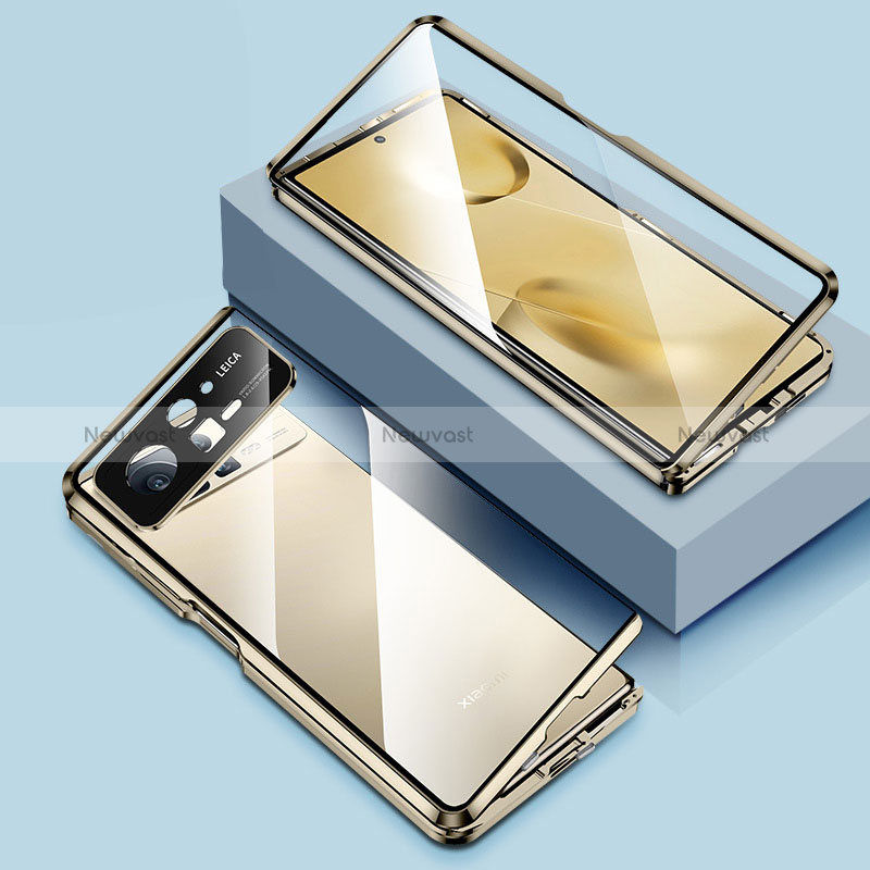 Luxury Aluminum Metal Frame Mirror Cover Case 360 Degrees P01 for Xiaomi Mix Fold 2 5G