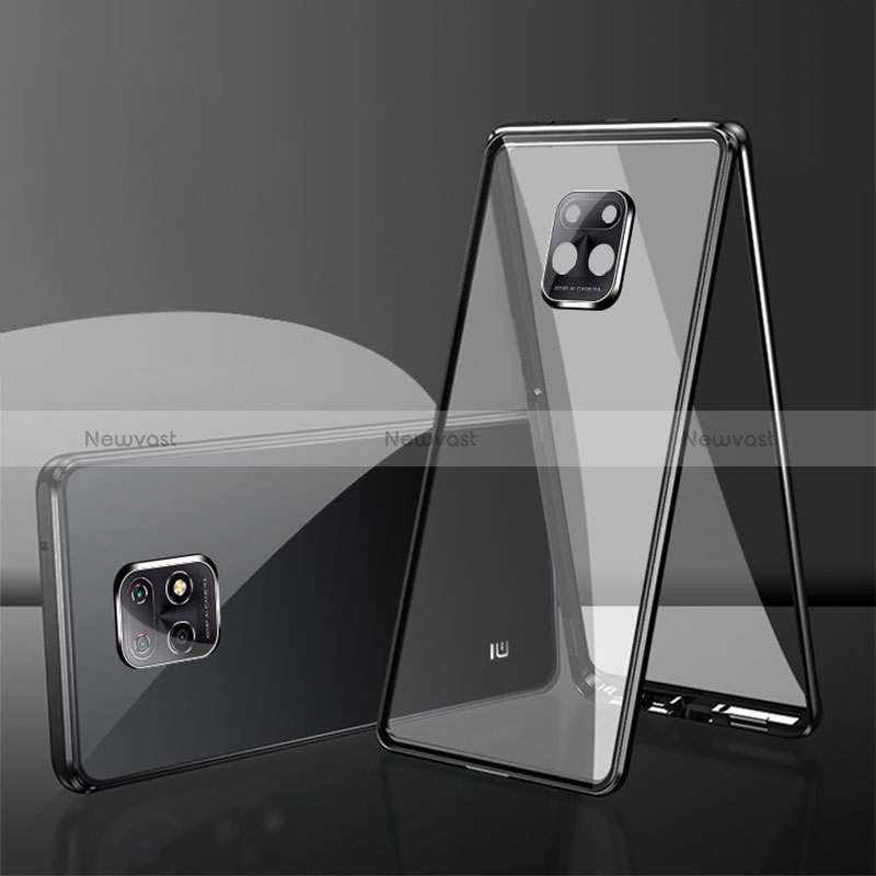 Luxury Aluminum Metal Frame Mirror Cover Case 360 Degrees P01 for Xiaomi Redmi 10X Pro 5G